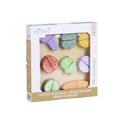 Legume din lemn pentru feliere - Jucaria de bucatarie pentru copii